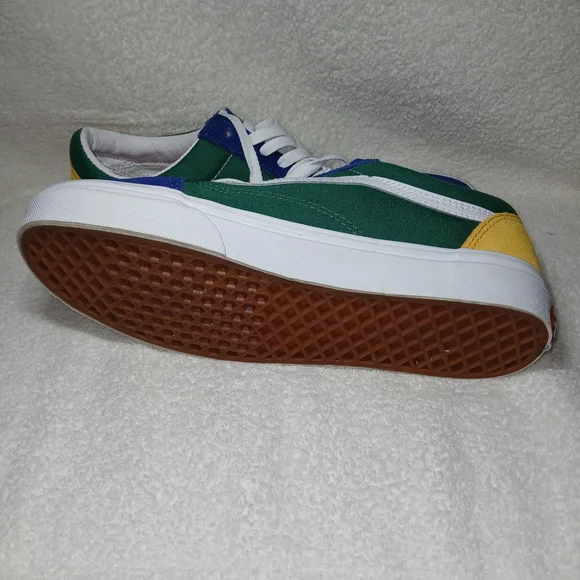 Vans Low-Top Colorblock Sneakers - Blue/Green/Red/Yellow